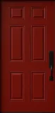 6 Panel – Red 6 Panel Steel Door